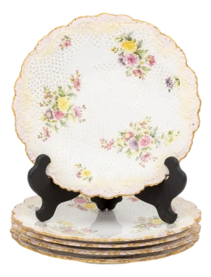 Copeland Spode X Tiffany & Co. Porcelain Plates, 5