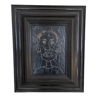 Bachmann, Portrait of a Man, 2022, Acrylic, Framed For Sale