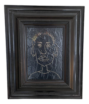 Bachmann, Portrait of a Man, 2022, Acrylic, Framed