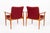 Danish Modern Red Diplomat Chairs by Finn Juhl for France & Daverkosen For Sale In Detroit - Image 6 of 12
