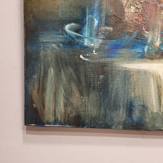 Juan Valenzuela Y Chacón, Still Life with Glass Jugs, 1989, Oil on Canvas For Sale - Image 15 of 18