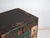 Antique painted chinese trunk in pine wood, provincial painted furniture with polychrome composition originating from...