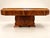 Art Deco Extendable Table Walnut Burl Veneer and Chrome-Plated Metal, 1930s For Sale - Image 4 of 8