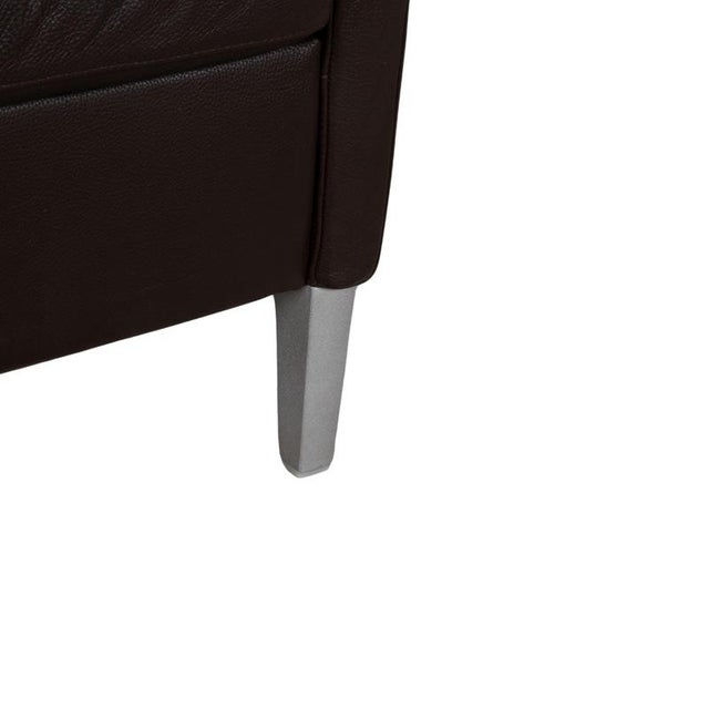 Animal Skin 3300 Three-Seater Leather Brown Couch with Manual Function Headrest from Rolf Benz For Sale - Image 7 of 16