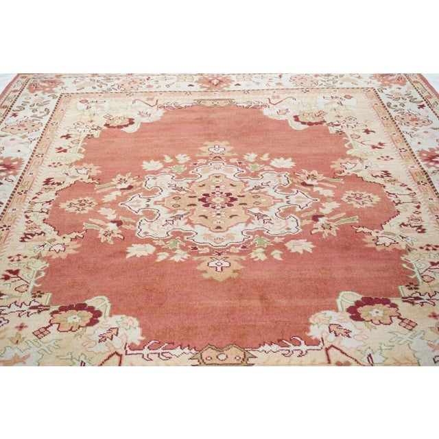 Red Oushak Rug 8' X 10' For Sale - Image 8 of 11