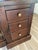 Vintage Heywood-Wakefield Dark Wood Dresser With Architectural Mirror For Sale In Portland, OR - Image 6 of 13