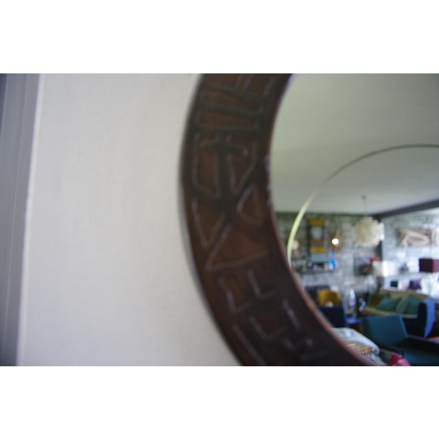 Round Copper Mirror by Marco Fugeri, Italy, 1960 For Sale - Image 6 of 7