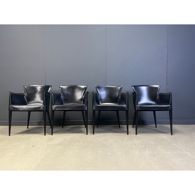 Vela Dining Chairs by Carlo Bartoli for Matteo Grassi, 1980s, Set of 4 For Sale - Image 10 of 11