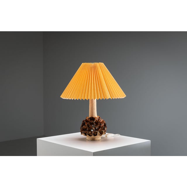 1960s Ceramic Decorated Table Lamp, 1960s For Sale - Image 5 of 11