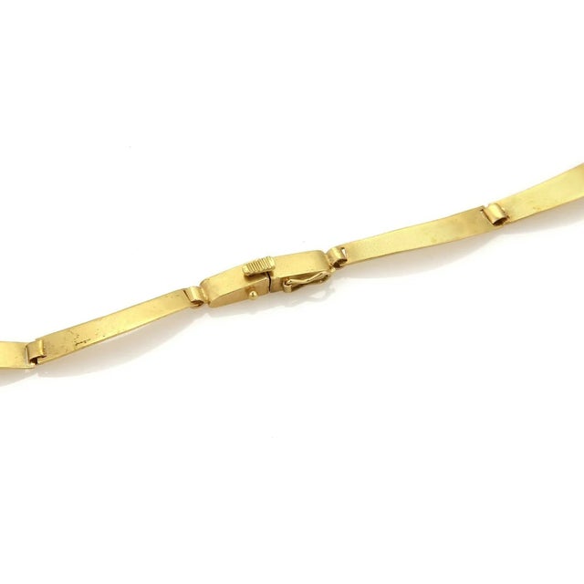 18k & 14k Gold Scarab Hieroglyphic Egyptian Graduated Panel Necklace For Sale In Miami - Image 6 of 6