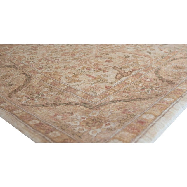 1990s Mansour Handwoven Agra Rug - 6'3" X 9' For Sale - Image 5 of 6