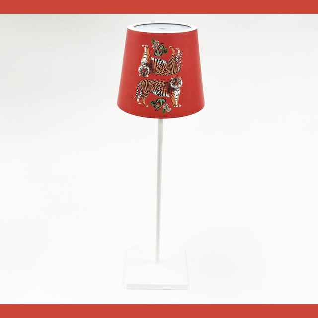 NICOLETTE MAYER - ZAFFERANO COLLABORATION Lamps with Lampshades Printed Metal Lamp Shade For Poldina Pro Lamps The...