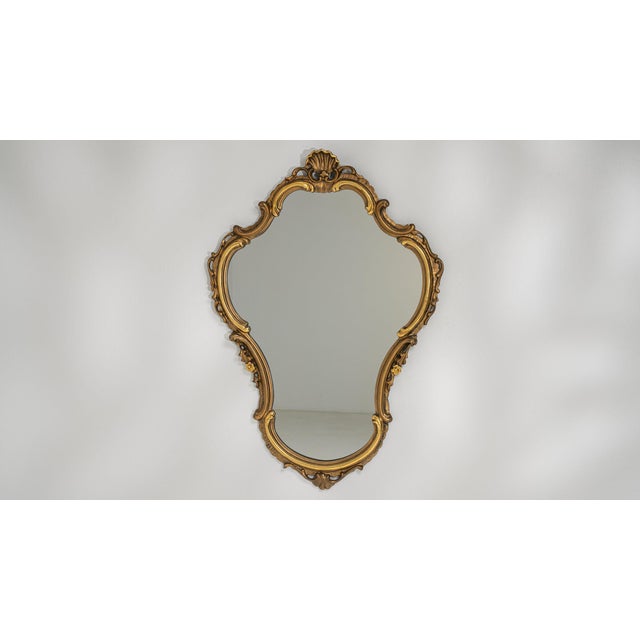 19th Century France Baroque Gold Wood Mirror For Sale In Greensboro - Image 6 of 9