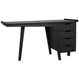 Kennedy Desk, Charcoal Black For Sale