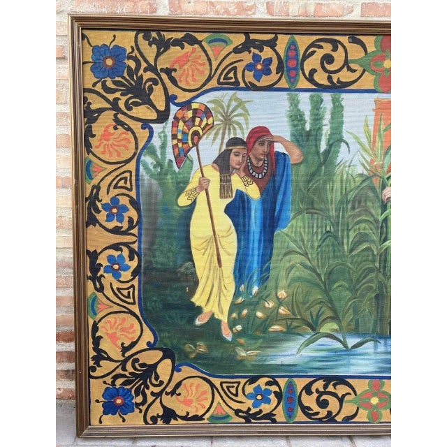 Antique Handmade Tapestry, 1920s For Sale - Image 3 of 10