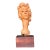 Vintage Boho Original Terracotta Bust of Woman For Sale