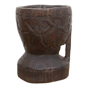 15" Tall Antique Folk Art Vessel