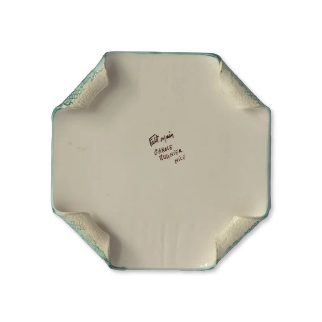 French Hand-Made Majolica Trivet For Sale - Image 4 of 6