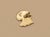 Mid-Century 14k Curled Sleeping Cat Pendant For Sale - Image 4 of 7