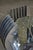 Brutalist Aluminium Ceiling Light with Handmade Textured Glass, 1980 For Sale - Image 6 of 14