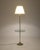 Mid 20th Century Vintage Laurel Lamp Company Brass and Round Glass Mid Century Modern Lamp Table For Sale - Image 5 of 6