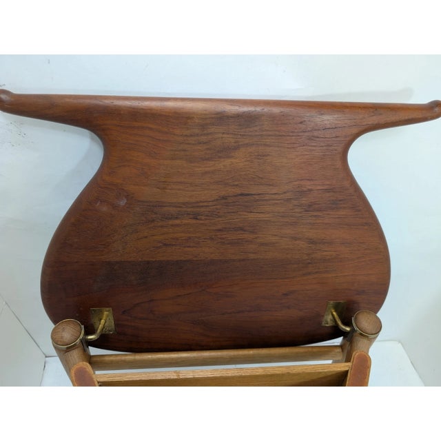 1950s Authentic Hans Wegner Valet Chair Jh540 Johannes Hansen Teak/Oak Stamped - MCM For Sale - Image 10 of 18
