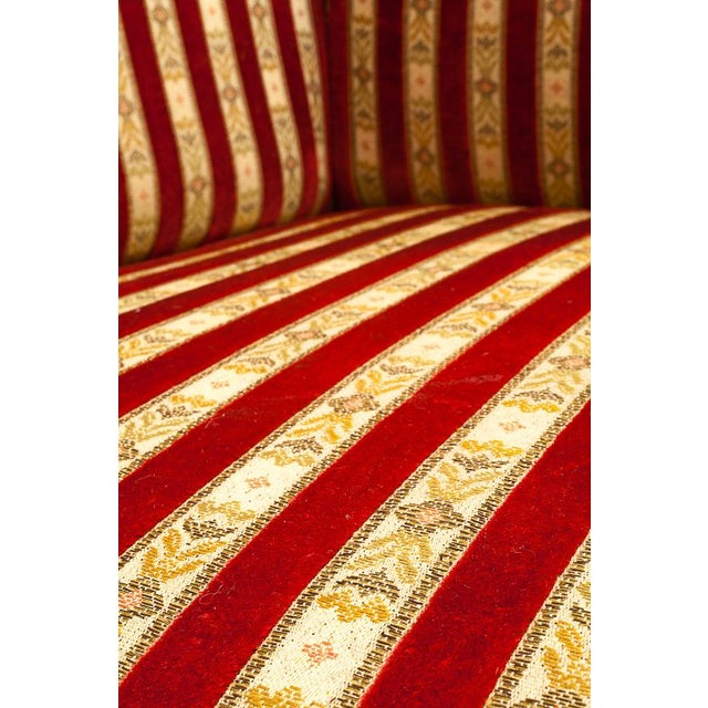 Beige Loveseat in Silk Fabric, 1930s For Sale - Image 8 of 13