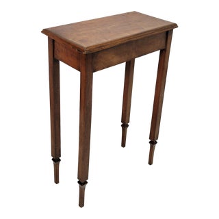 1915s Custom Made Arts & Crafts Solid Walnut Side/Lamp Table For Sale