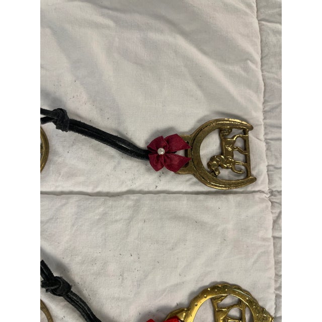 Mid 20th Century Horse Brass Christmas Ornaments - Set of 12 For Sale - Image 10 of 12