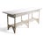 Early 20th Century Early 20th Century Large Stick Wicker Console Table in White Paint Finish For Sale - Image 5 of 18