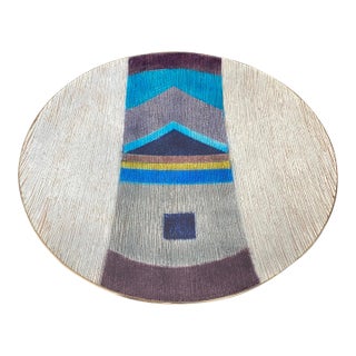1980 Large Studio Del Campo Enamel Center Piece For Sale