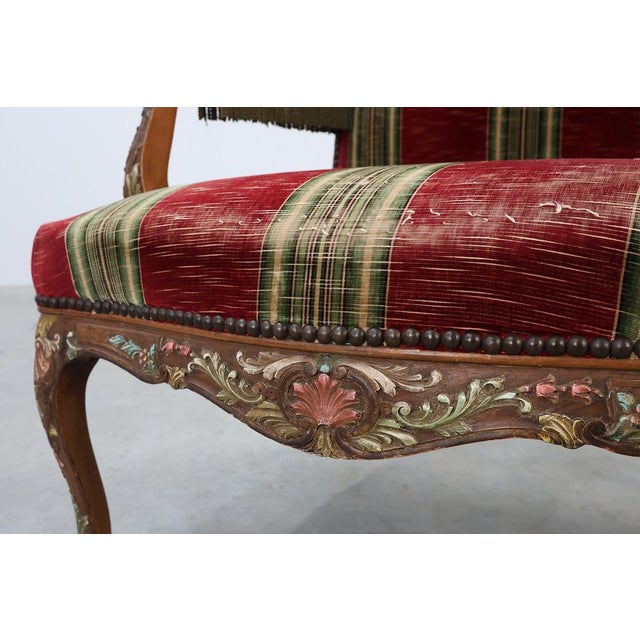 Antique French Louis XIV Chair in Oak, 1800s For Sale - Image 16 of 18