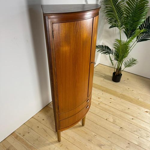 Wood Mid-Century Modern Teak Corner Cabinet with Doors For Sale - Image 7 of 10
