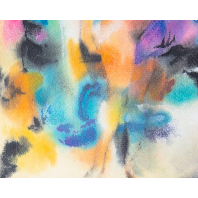 1968 Abstract Watercolor Painting by George Coggeshall For Sale In Indianapolis - Image 6 of 8