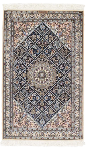 Pasargad N Y Persian Nain Silk & Wool Rug - 3'3" X 5'3"