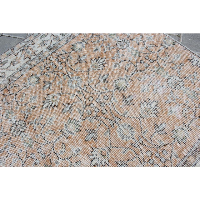 1960s Distressed Turkish Area Rug - 48"x53" For Sale - Image 5 of 8