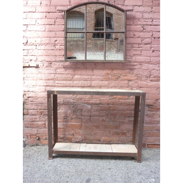 French Antique Entryway Console & Mirror Set Chairish