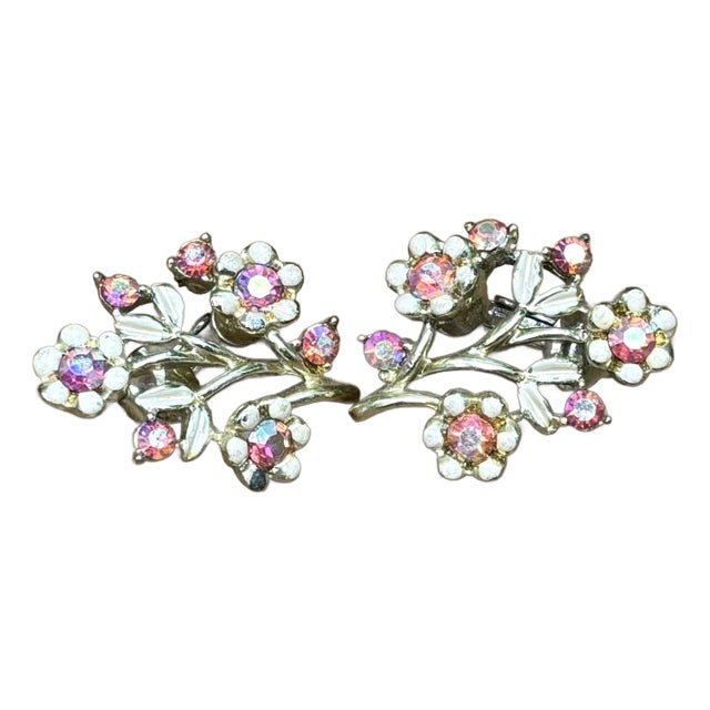 Herlipto♡Clear Flower Gold Tone pierces Dazzle Flower Cartilage Helix Piercing 14K Gold | Musemond