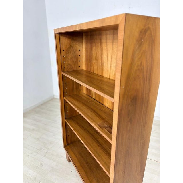 Wood Art Deco Walnut Shelf Bookcase with Compartments, 1928 For Sale - Image 7 of 10