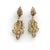 Victorian Early Victorian 18k Gold Diamond Earrings With Leaf and Ribbon Motif With 6 Carats For Sale - Image 3 of 13