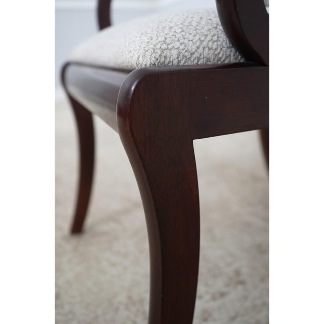 Brown Set of 8 Henkel Harris Mahogany Dining Chairs For Sale - Image 8 of 18
