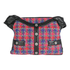 Black Lambskin & Multicolor Tweed Girl Bag