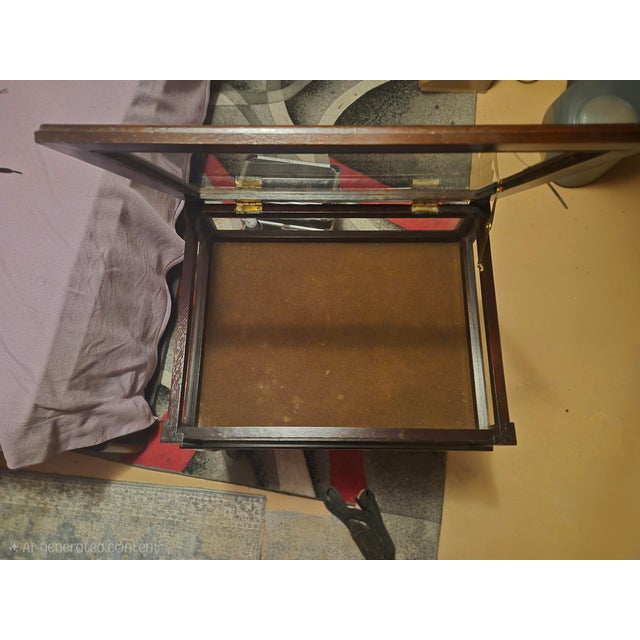 vintage bombay mahogany curio table in perfect shape