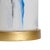 Ceramic Cylinder Table Lamp With A Hand Painted Design And Gold Leaf Mounting. Clean with a dry cloth