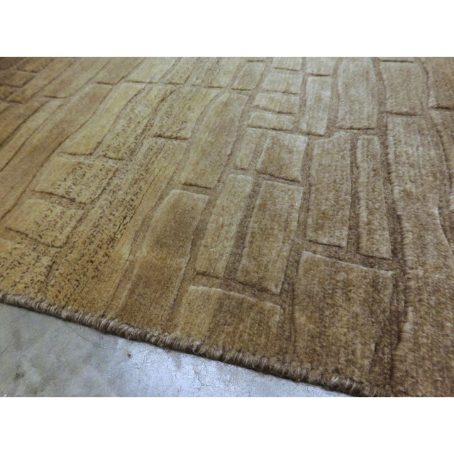 Brown Hand Knotted Rug. 2'1"x 3'2" For Sale - Image 8 of 12