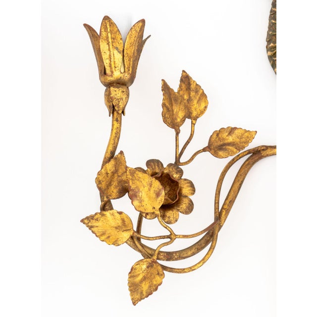 1960s Palladio Giltwood Sconces, Pair For Sale - Image 5 of 8