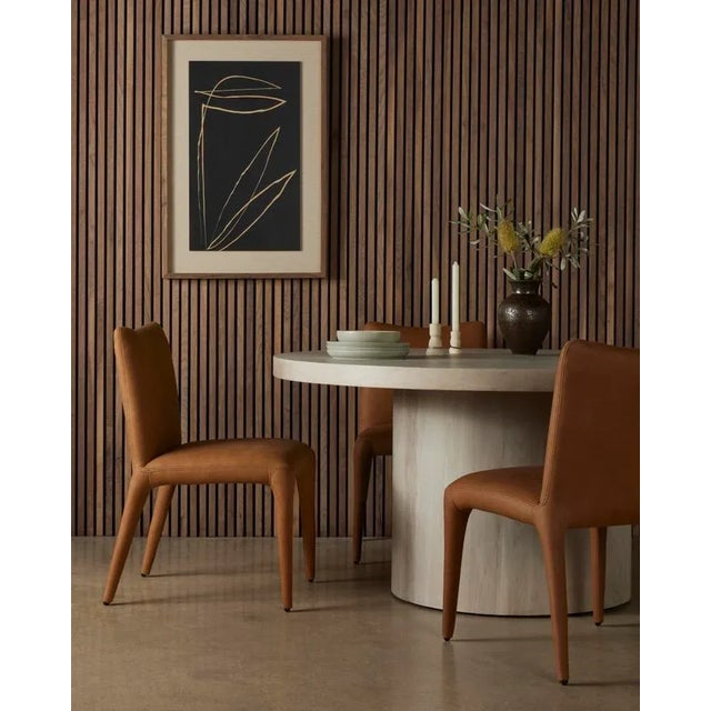 2020s Four Hands Monza Dining Chair, Heritage Camel Leather For Sale - Image 5 of 13