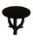 Wood Art Deco Round Pedestal Black Lacquer Table, 1930s For Sale - Image 7 of 12