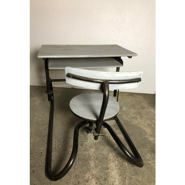 Vintage American School Desk For Sale - Image 3 of 9