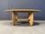 Wood Vintage Oval Beech Coffee Table, 1980s For Sale - Image 7 of 14